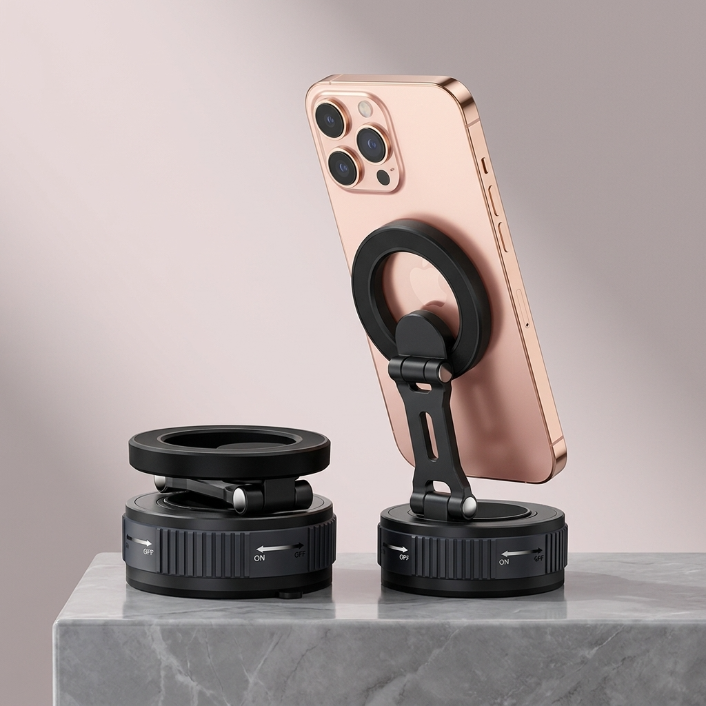 Suport Auto Magnetic cu Ventuză pentru iPhone – MILORI